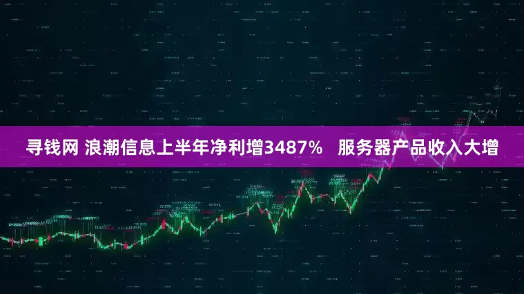寻钱网 浪潮信息上半年净利增3487%   服务器产品收入大增